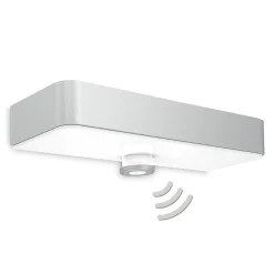 STEINEL LED-seinävalaisin XSolar SOL-O S, hopea, anturi
