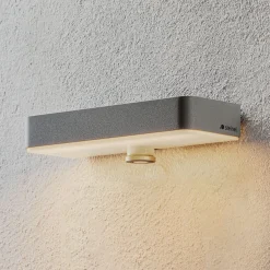 STEINEL LED-seinävalaisin XSolar SOL-O S, hopea, anturi
