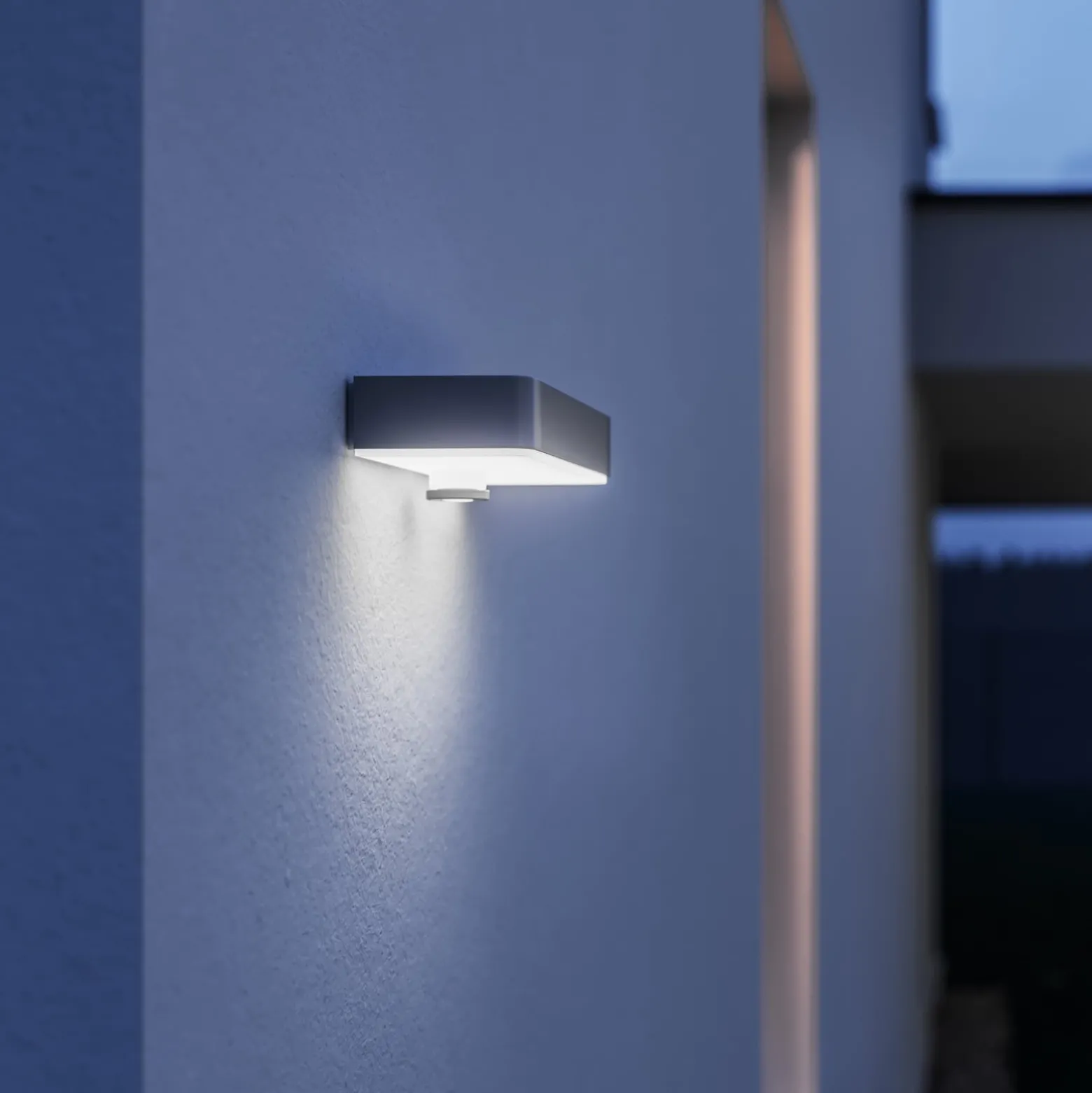 STEINEL LED-ulkoseinälamppu XSolar SOL-O S, anturi, antrasiitti