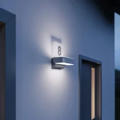 STEINEL LED-ulkoseinävalaisin L 820 SC, anturi, hopea