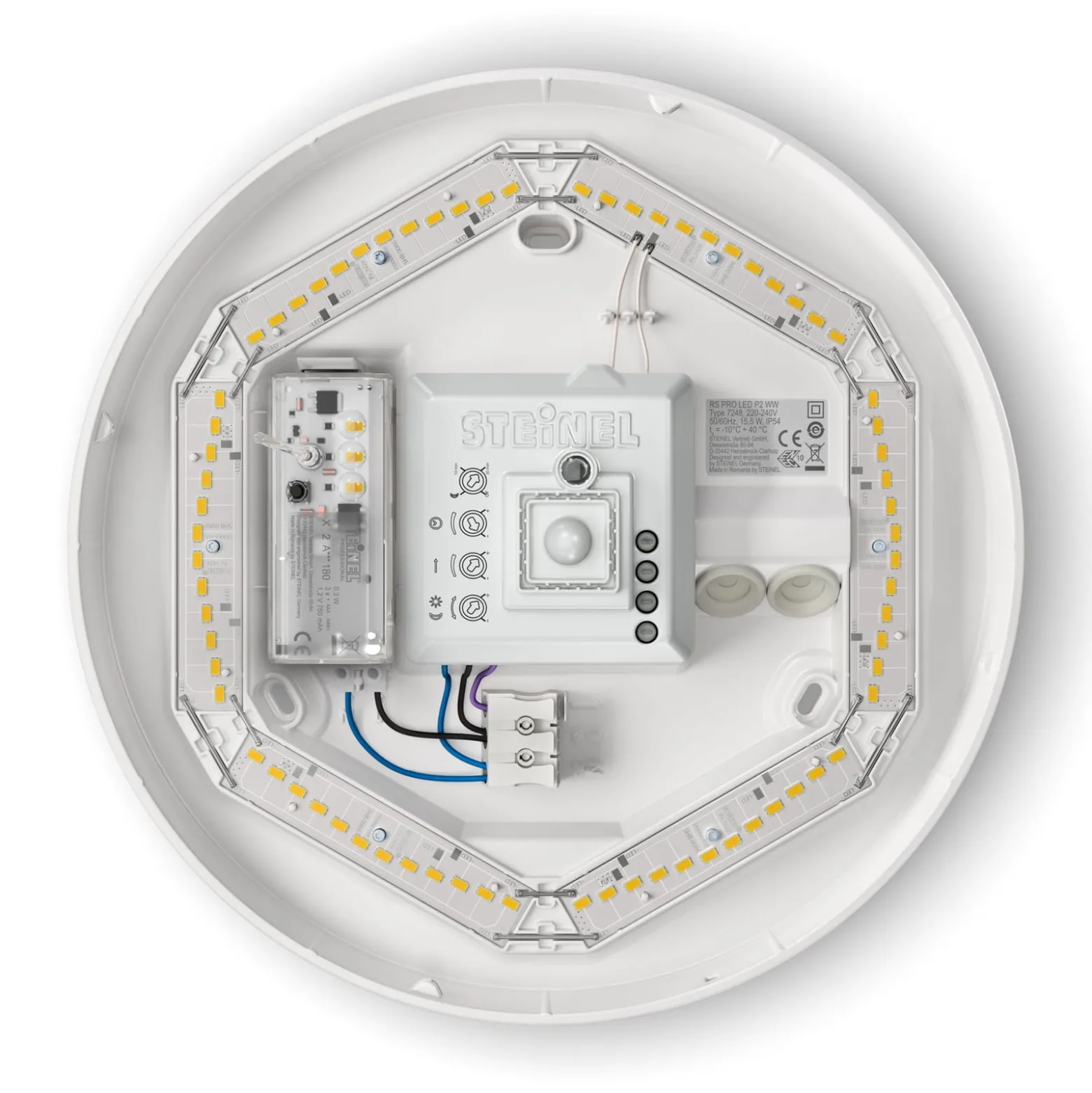STEINEL RS Pro P2 S -hätävalo tunnistin LED 3000 K