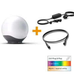 STEINEL Sphera C -aloitussarja, valkoinen/antrasiitti, 30 cm, RGBWW, IP65