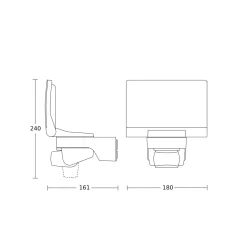 STEINEL XLED Home 2 XL S -kohdevalaisin ulos, grafiitti, IP44