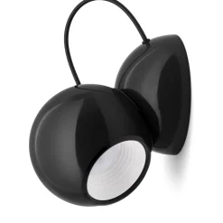 Stilnovo Gravitino LED-seinävalaisin, kääntyvä, musta