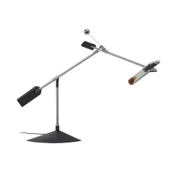 Stilnovo LED-pöytälamppu Halley, ulottuvuus 100 cm, harmaa