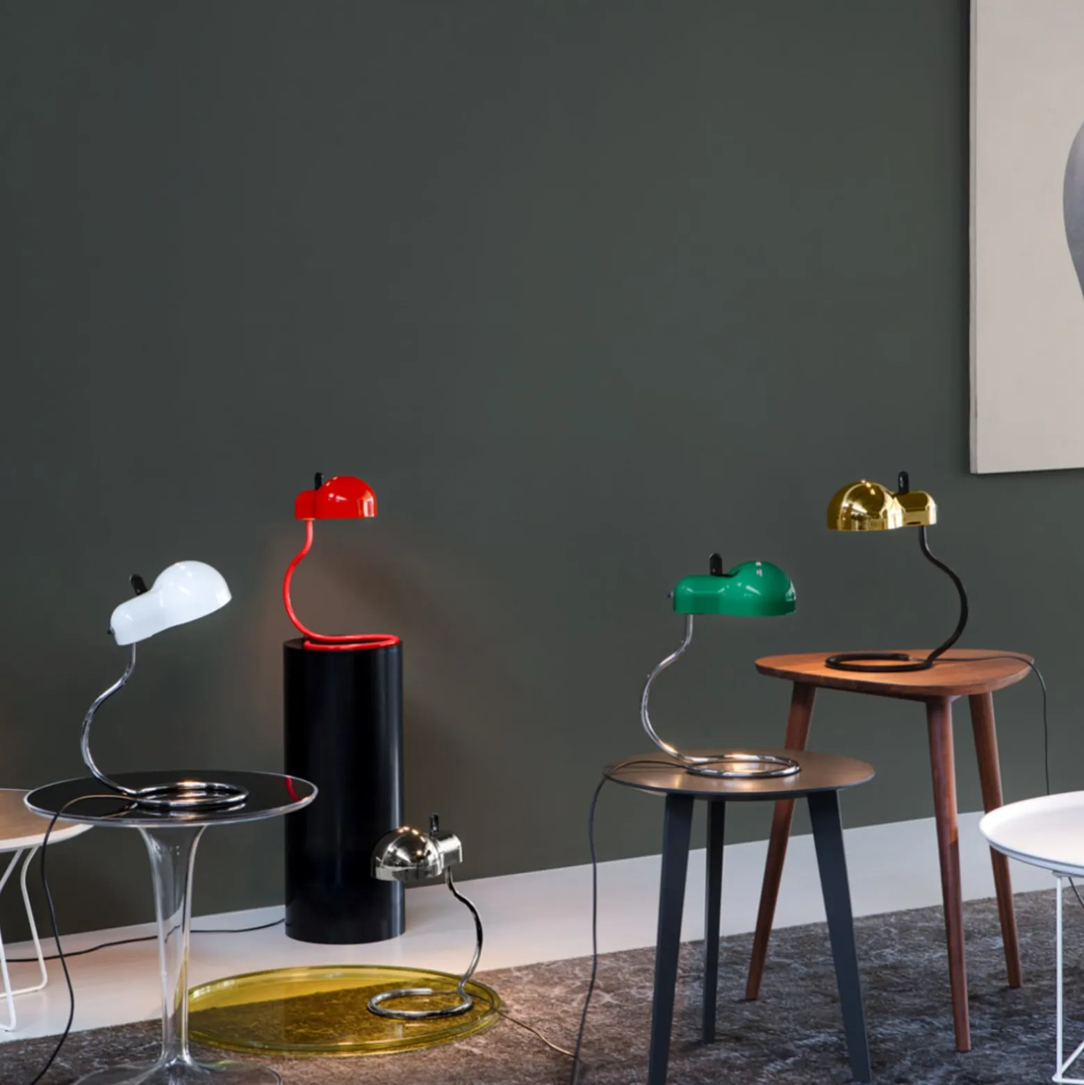 Stilnovo Minitopo LED-pöytälamppu, special red