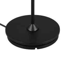 Suarez ladattava LED-pöytävalaisin, musta, korkeus 39 cm, metallia