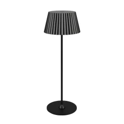 Suarez ladattava LED-pöytävalaisin, musta, korkeus 39 cm, metallia