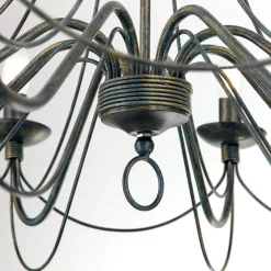 Suuri 8-lamp. maalaistyylinen CLARA-kattokruunu