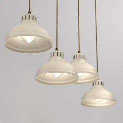 Sven-riippuvalaisin, 4-valo, beige, teräs