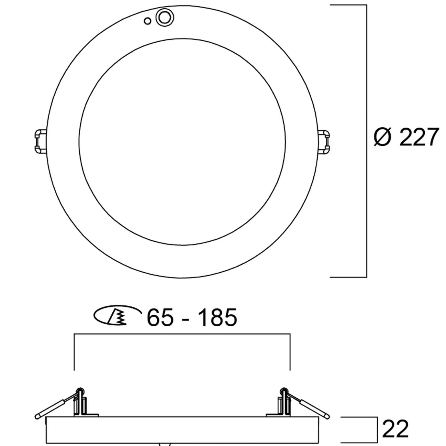 Sylvania Start 5in1 LED-alasvalo, uppo-/pinta-asennus, PIR
