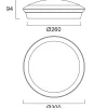 Sylvania Start Pintakatto, Ø 30 cm, Multipower, HF-anturi