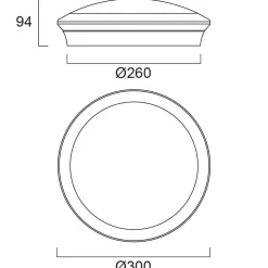 Sylvania Start Pintakatto, Ø 30 cm, Multipower, HF-anturi