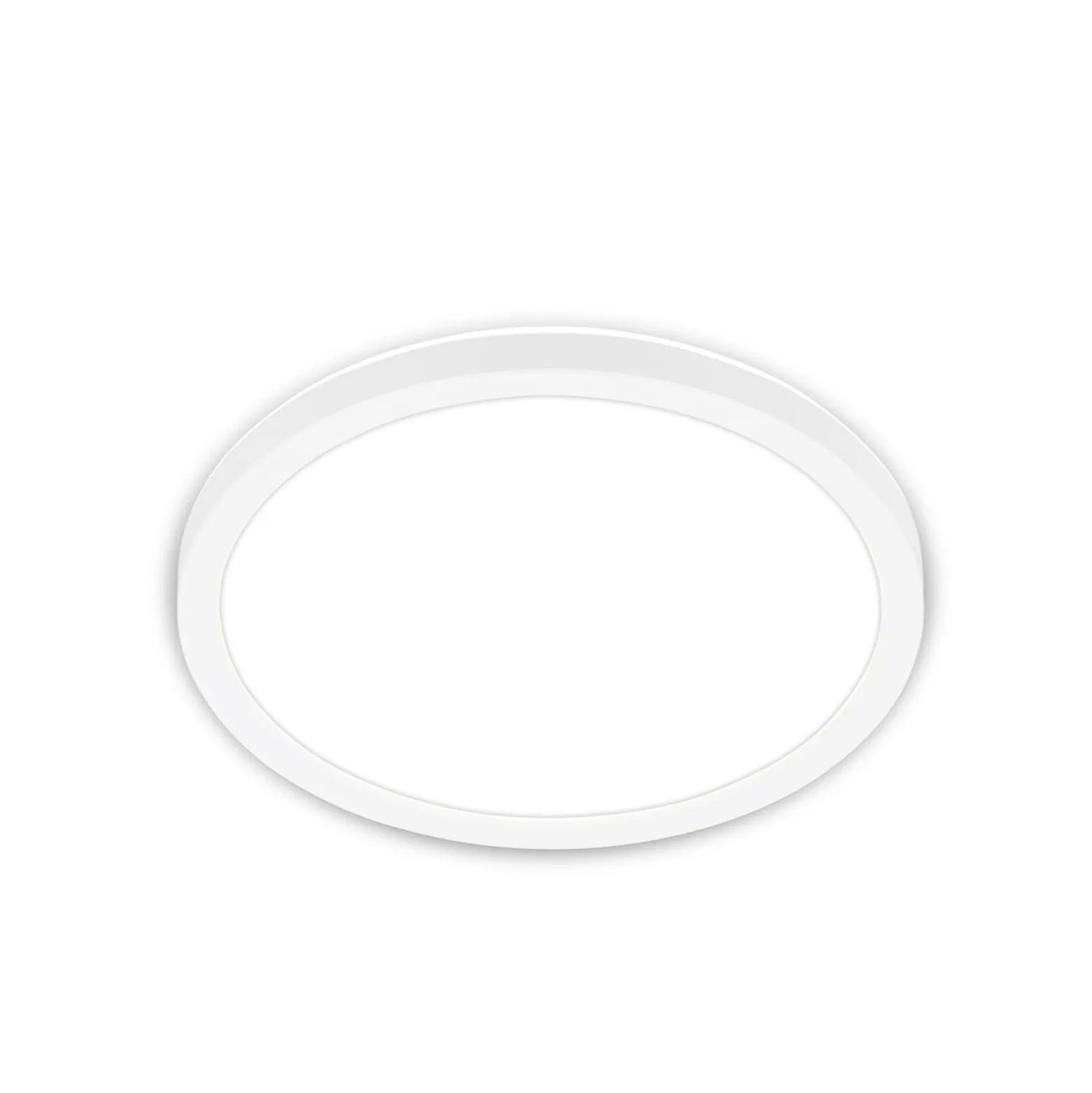 Tava LED-kattovalaisin, valkoinen, Ø 24 cm, muovia