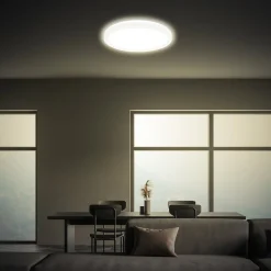 Tava LED-kattovalaisin, valkoinen, Ø 24 cm, muovia