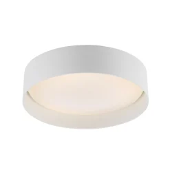TAVOLI-LED-kattovalaisin, valkoinen, Ø 29 cm, metalli, CCT, himmennettävä