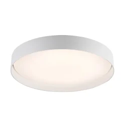 TAVOLI-LED-kattovalaisin, valkoinen, Ø 49 cm, metalli, CCT, himmennettävä