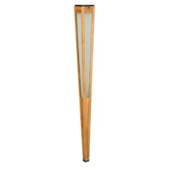 Tecka LED-aurinkolamppu anturilla, 120 cm, teak-puu