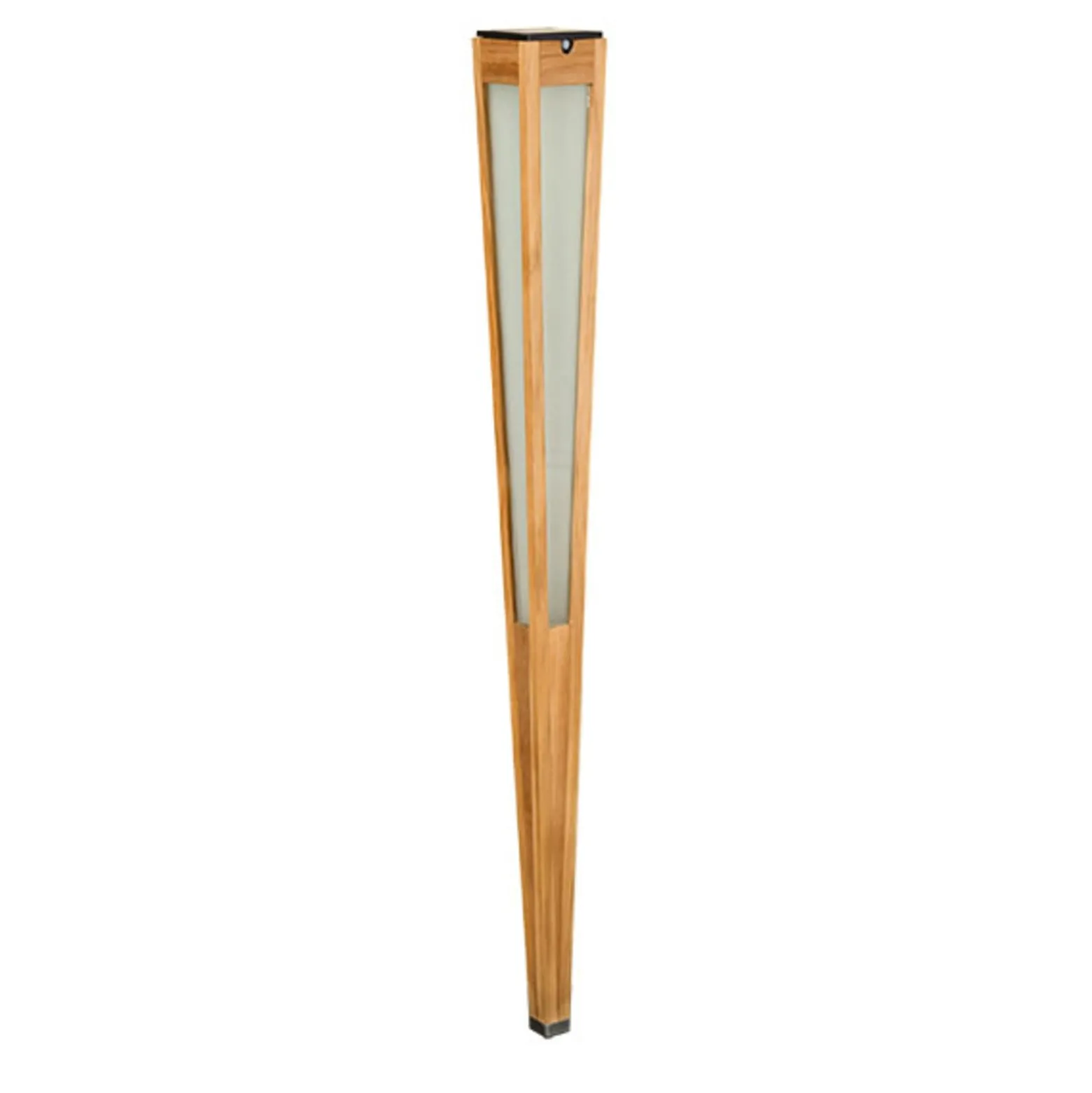 Tecka LED-aurinkolamppu anturilla, 120 cm, teak-puu