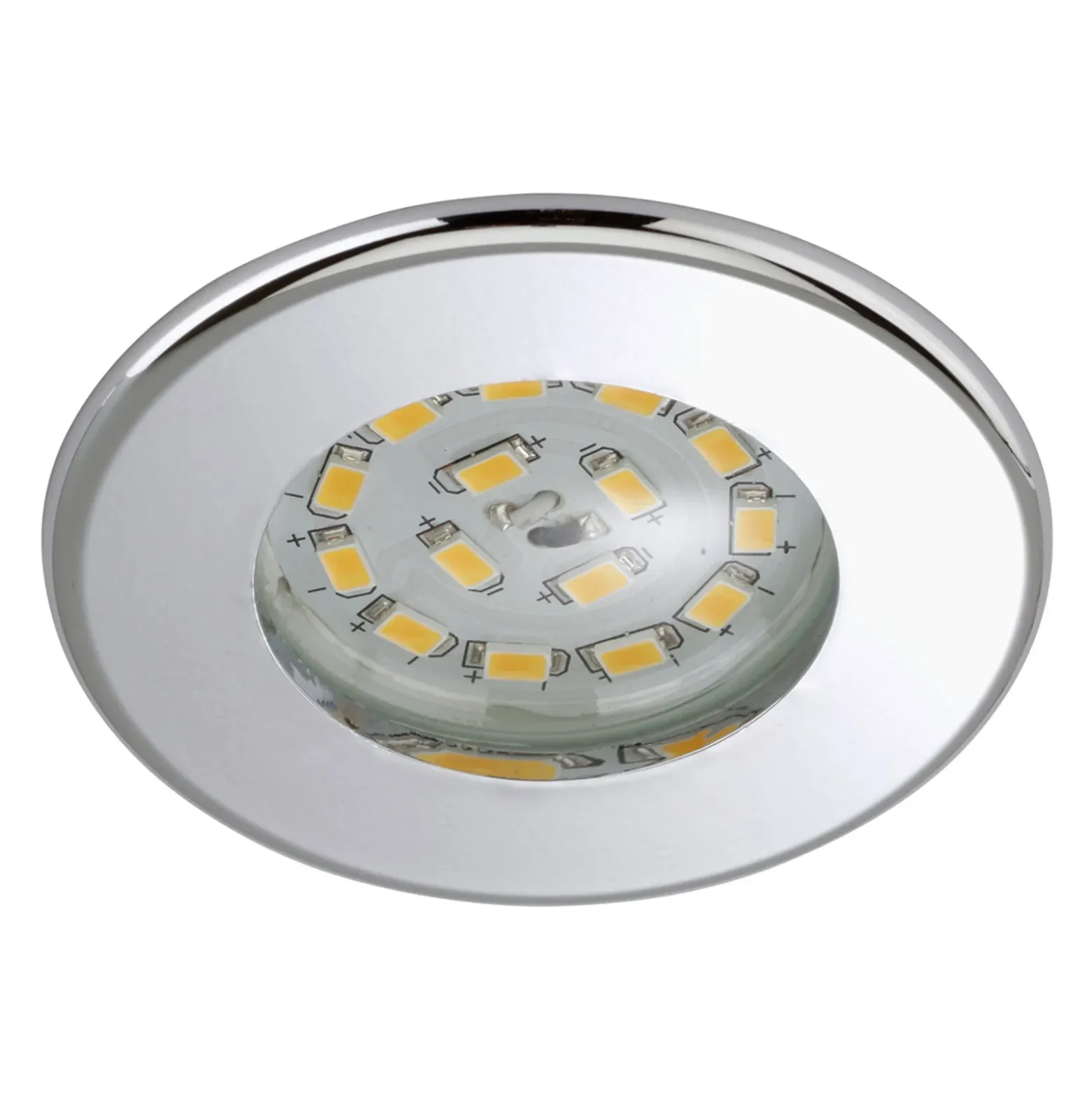 Tehokas LED-uppokohdevalaisin Nikas IP44 kromi