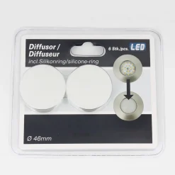 Tehokas LED-uppokohdevalaisin Nikas IP44 kromi