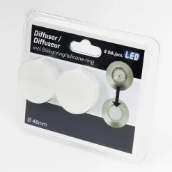 Tehokas LED-uppokohdevalaisin Nikas IP44 kromi