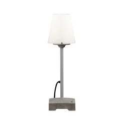 Terassivalaisin Lucca, harmaa, korkeus 59 cm, metalli, IP44