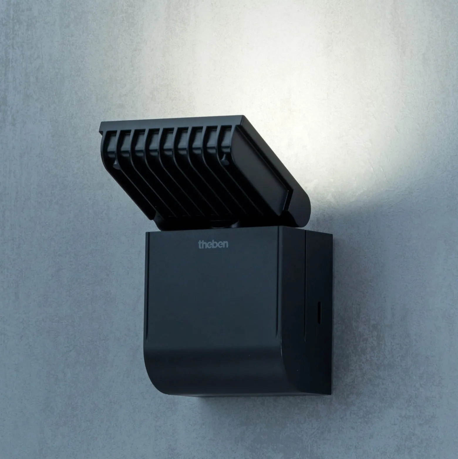 Theben LED-ulkoseinävalaisin theLeda S8-100L, musta, 4000 K