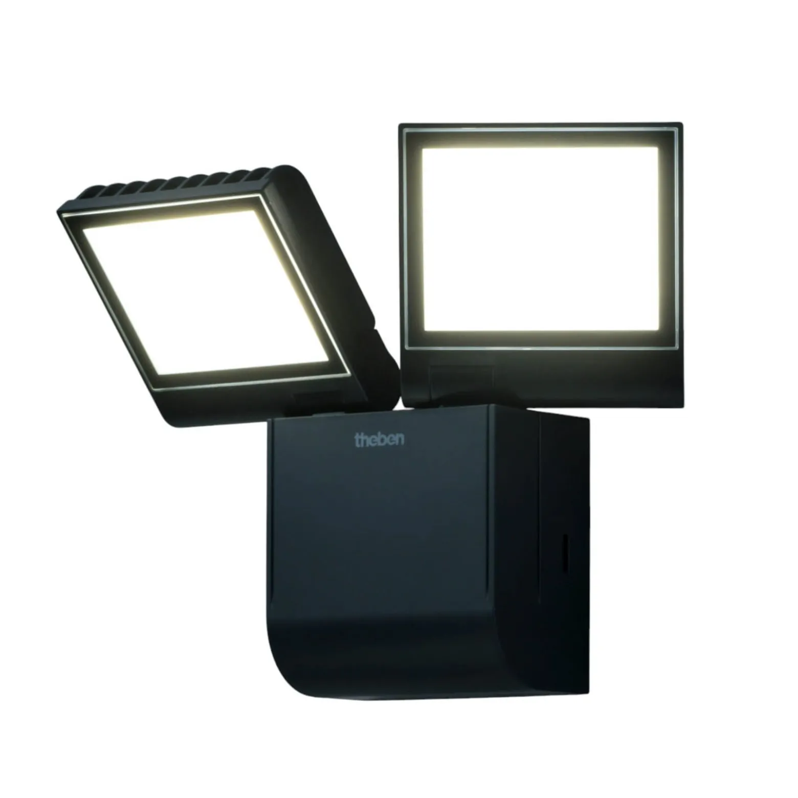 Theben LED-ulkoseinävalaisin theLeda S17-100L, musta, 2-valoinen