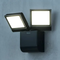 Theben LED-ulkoseinävalaisin theLeda S17-100L, musta, 2-valoinen