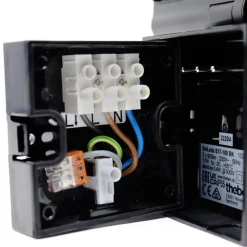 Theben LED-ulkoseinävalaisin theLeda S17-100, musta Sensor