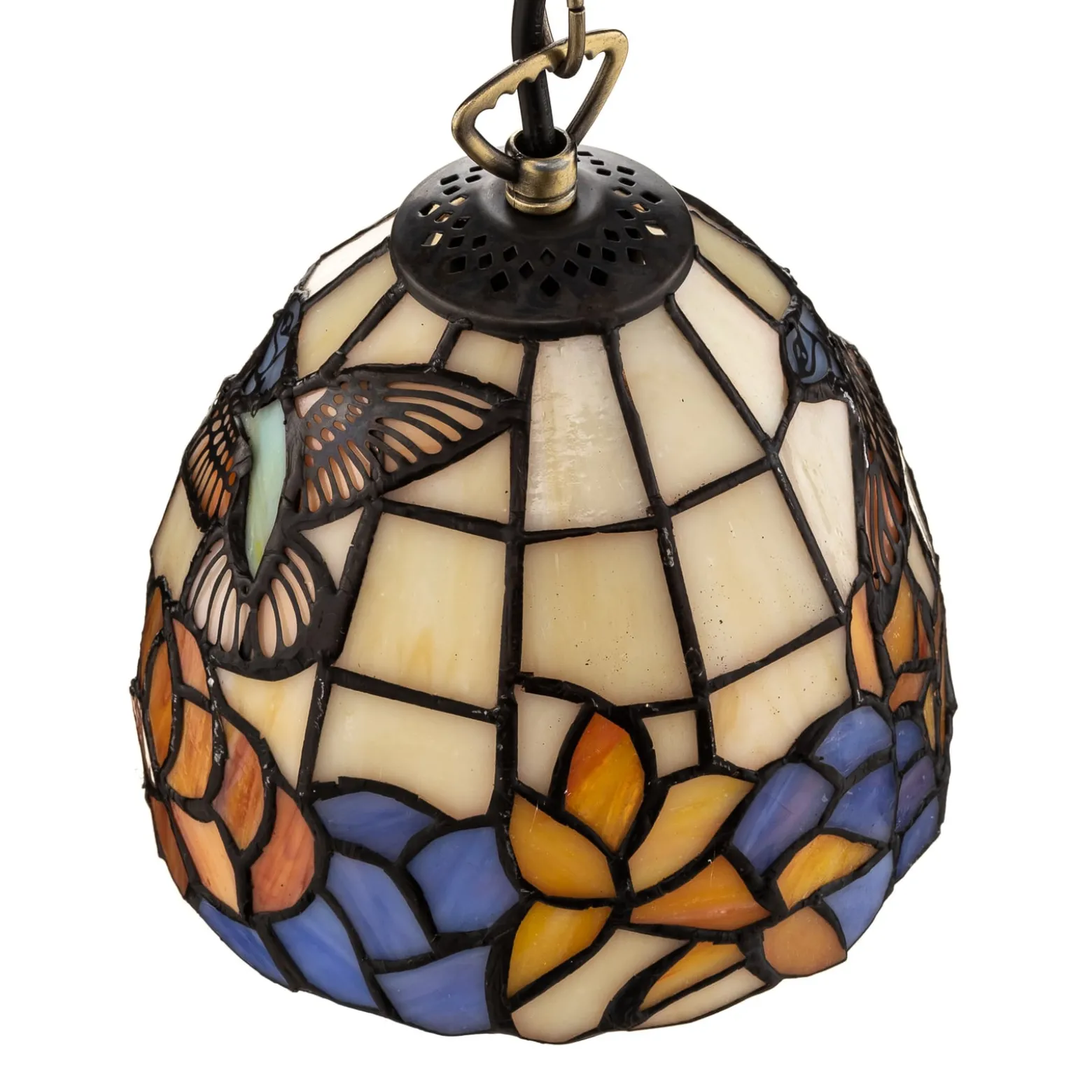 Tiffany-tyylinen riippuvalaisin COLIBRI