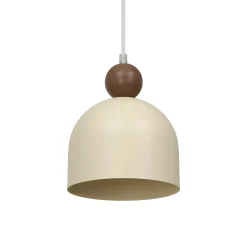Timon-riippuvalo, taupe/beige, Ø 17 cm, metalli