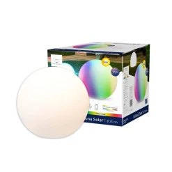 tint Calluna Solar LED-pallo, CCT, RGB, Ø 35 cm