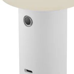 Tiny-B ladattava LED-pöytävalaisin, valkoinen, korkeus 13 cm, IP54, USB-portti