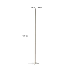 Toiminnallinen LED-lattiavalaisin Orix, valkoinen, 180 cm