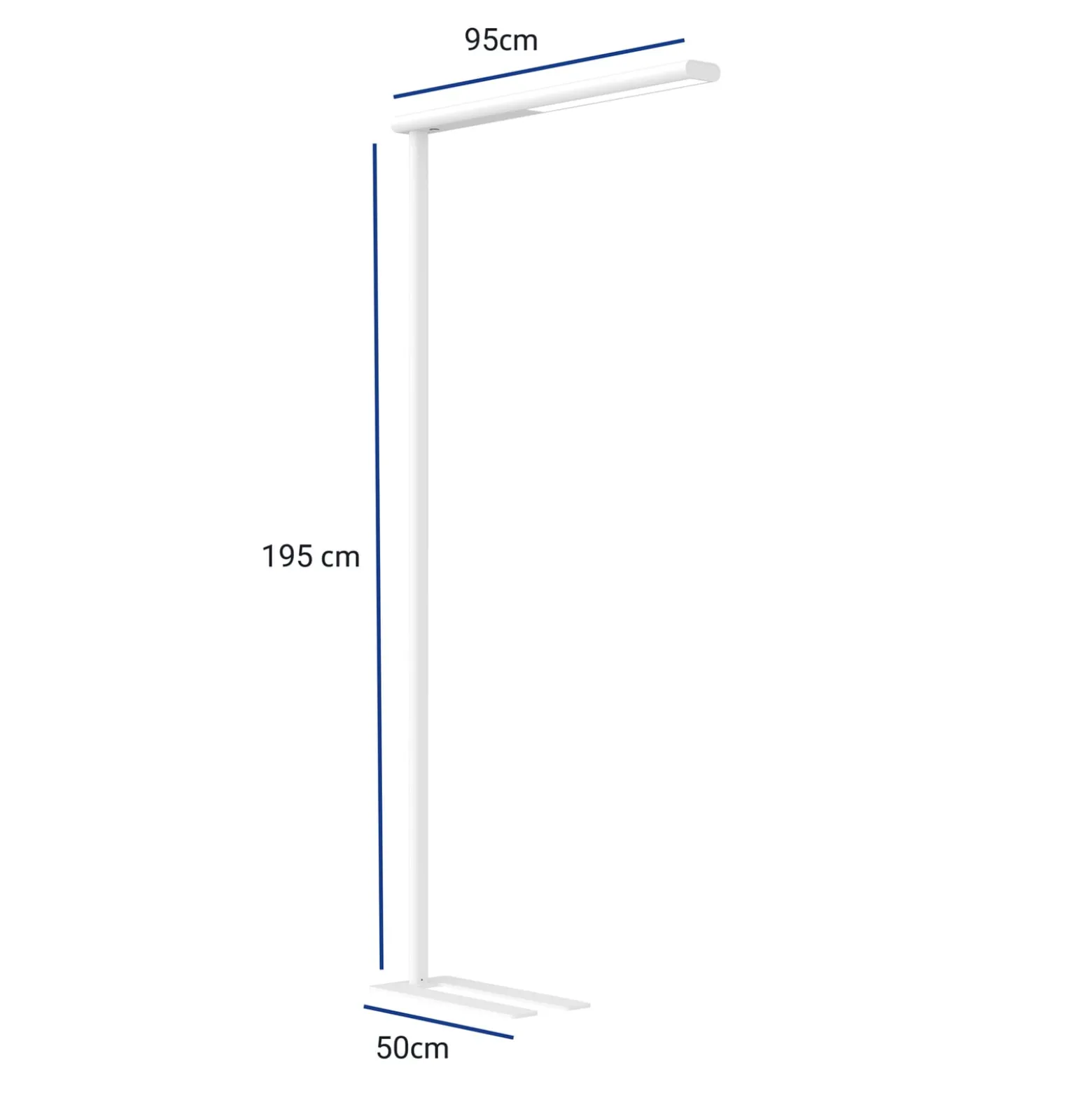 Toimiston LED-lattiavalaisin MAULjet, valkoinen, himmennettävä, 195 cm