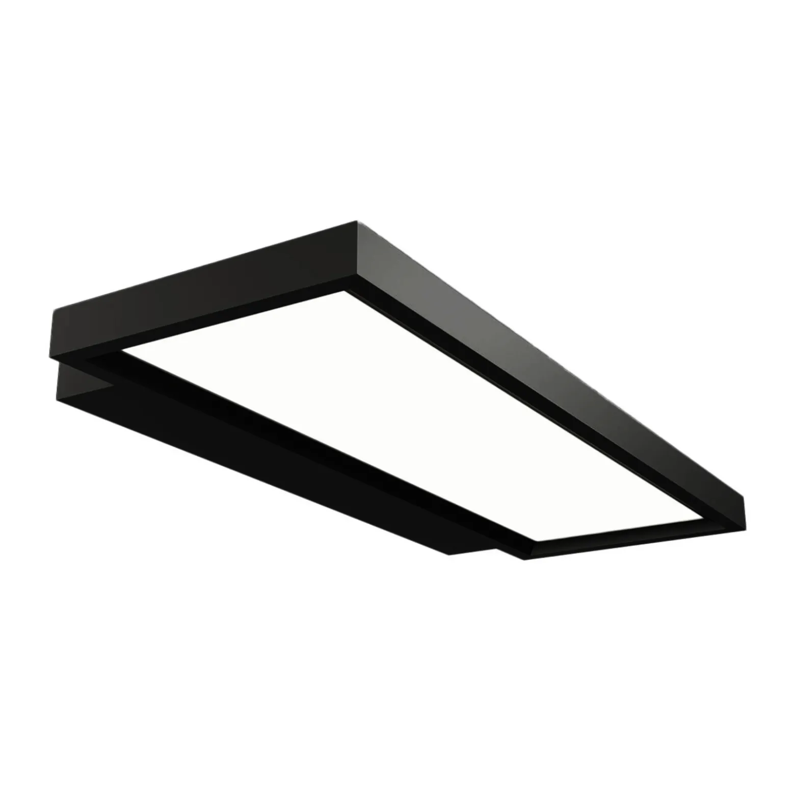 Toimiston LED-seinävalo Rick musta, perusvalkoinen
