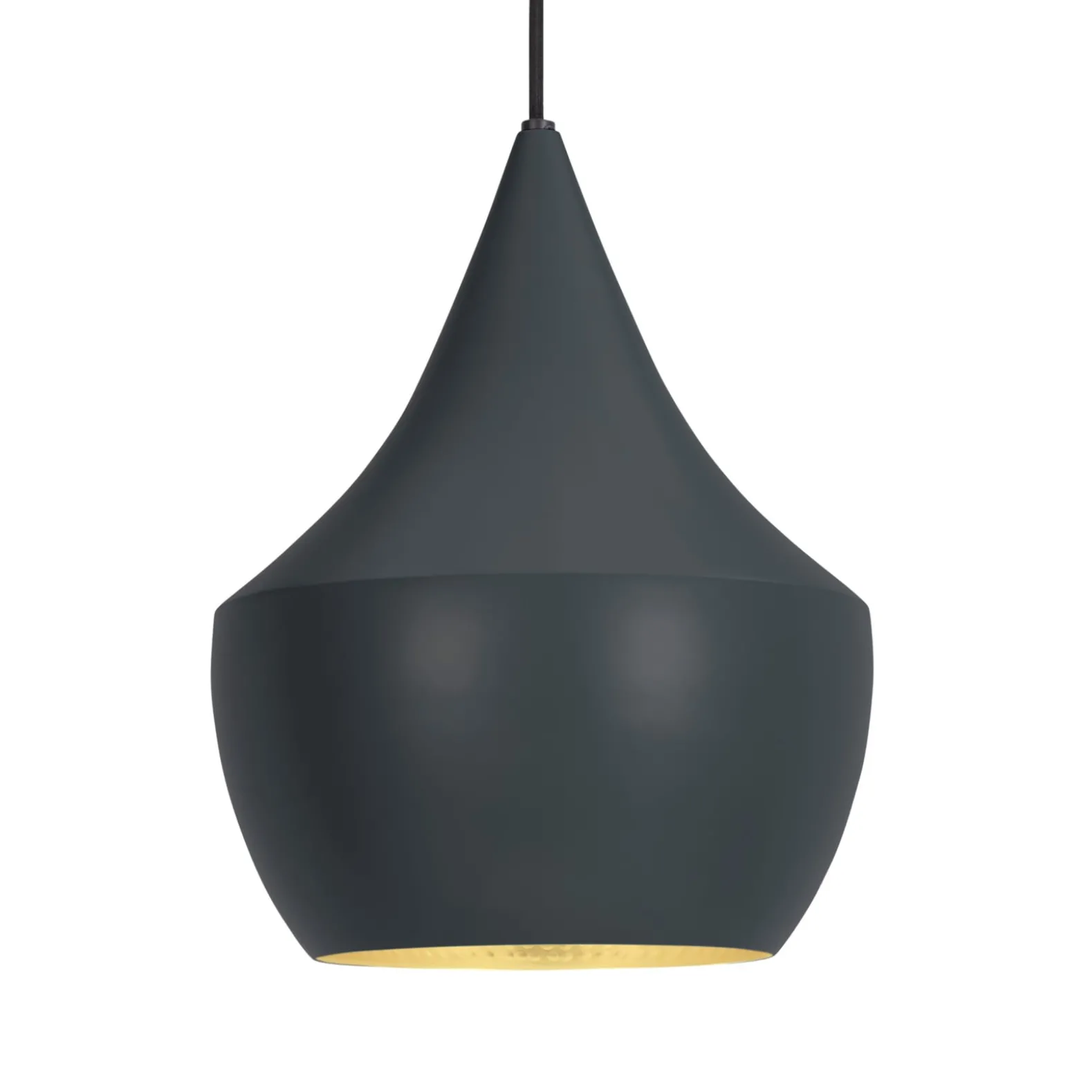 Tom Dixon Beat Fat -LED-riippuvalo, musta