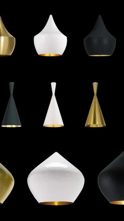Tom Dixon Beat Fat -LED-riippuvalo, musta
