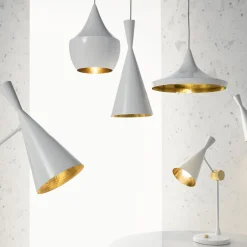 Tom Dixon Beat Stout -LED-riippuvalo, valkoinen