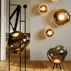 Tom Dixon LED-akkuinen terassilamppu Melt large, kullanvärinen