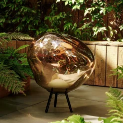 Tom Dixon LED-akkuinen terassilamppu Melt large, kullanvärinen