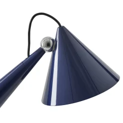 Tom Dixon LED-akkukäyttöinen pöytälamppu Pose, indigo, korkeus 25 cm