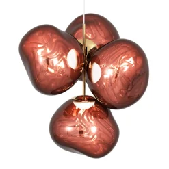 Tom Dixon LED-kattokruunu Melt Chandelier, kuparinen