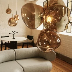 Tom Dixon LED-kattokruunu Melt Chandelier, pronssinvärinen
