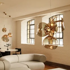 Tom Dixon LED-kattokruunu Melt Chandelier, pronssinvärinen