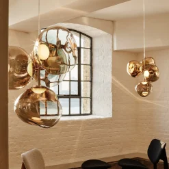 Tom Dixon LED-kattokruunu Melt Chandelier, pronssinvärinen