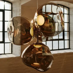 Tom Dixon LED-kattokruunu Melt Chandelier, pronssinvärinen