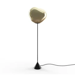 Tom Dixon LED-lattiavalo Melt Cone Slim, pronssi, virtalähde